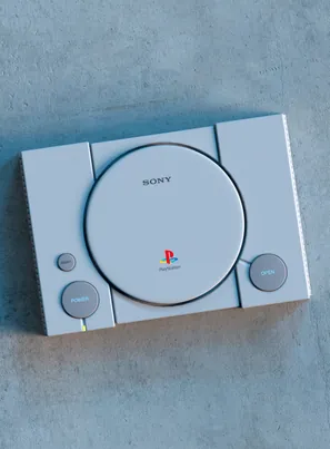 Sony PlayStation 1 – 3D render, front view