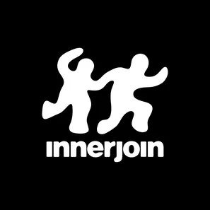 Innerjoin logo, white on black