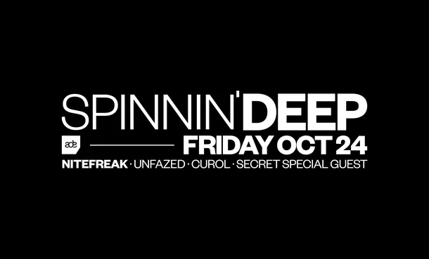 Spinnin’ Deep ADE 2025 key visual – Friday Oct 24