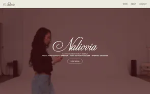 Naliovia website – hero