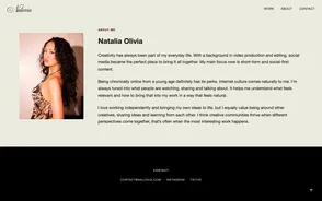 Naliovia website – about me
